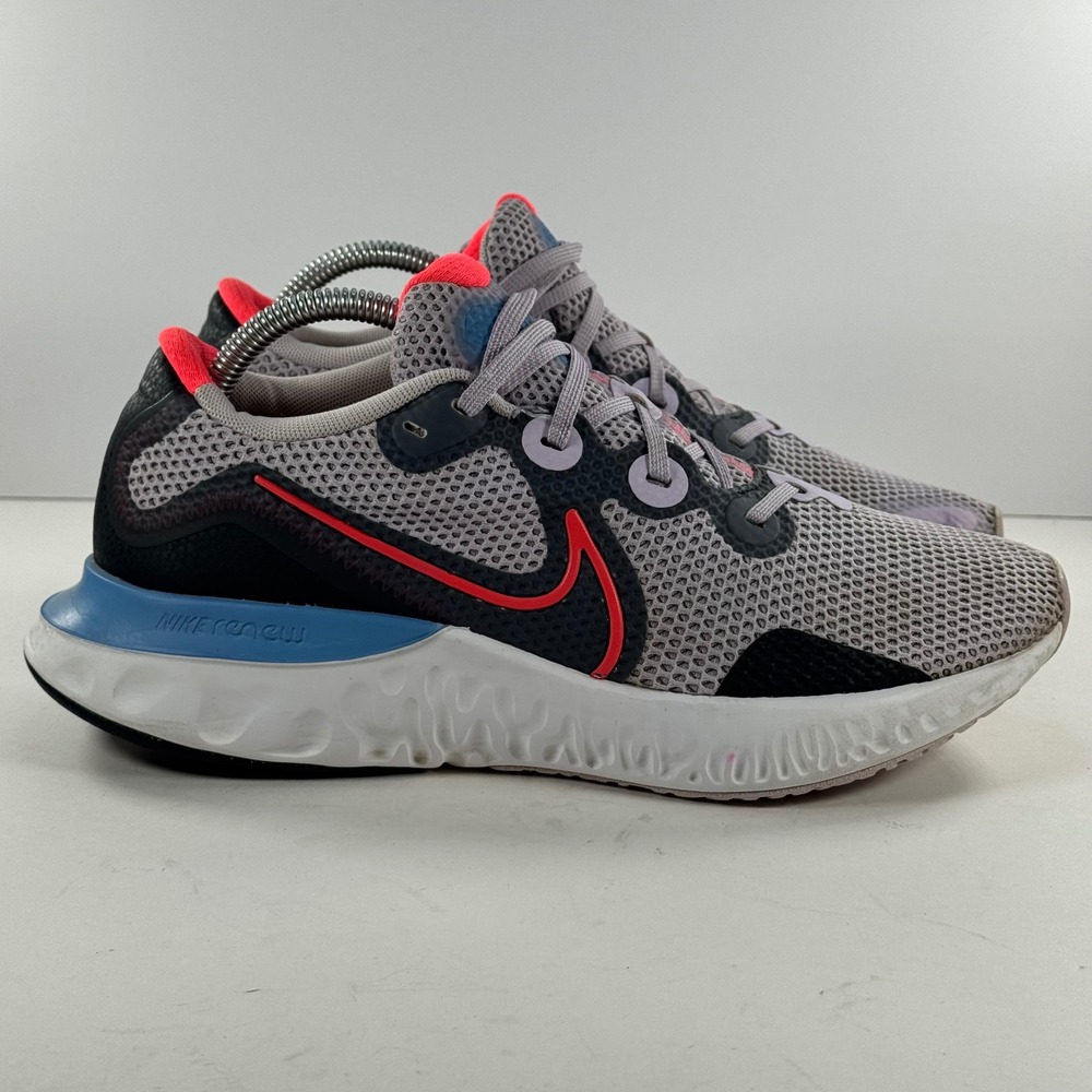 Nike Renew Ride 2 Women's Running Shoes Grey Blue Red CK6360-500 Size 10